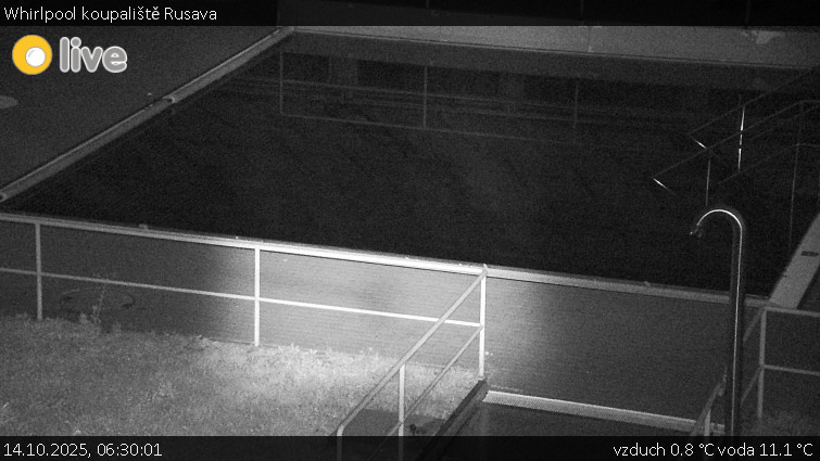 Koupaliště Rusava - Whirlpool koupaliště Rusava - 14.10.2025 v 06:30 Koupaliště Rusava - Whirlpool koupaliště Rusava - 14.10.2025 v 06:30