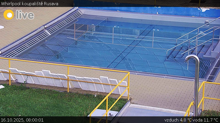Koupaliště Rusava - Whirlpool koupaliště Rusava - 16.10.2025 v 08:00 Koupaliště Rusava - Whirlpool koupaliště Rusava - 16.10.2025 v 08:00