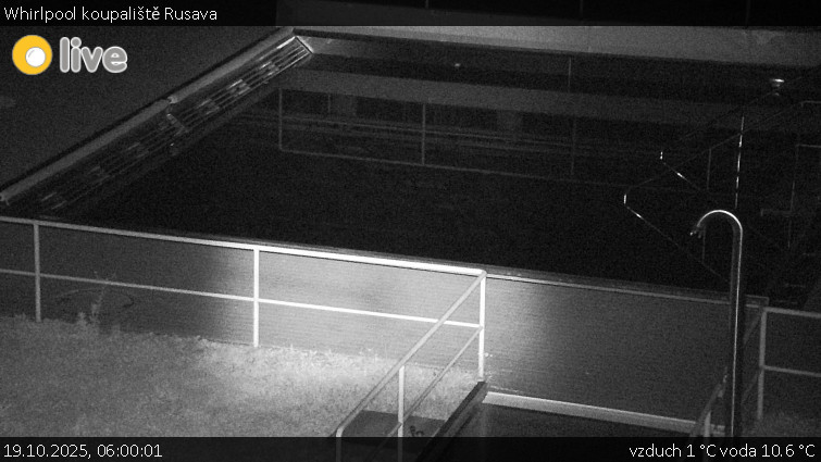 Koupaliště Rusava - Whirlpool koupaliště Rusava - 19.10.2025 v 06:00 Koupaliště Rusava - Whirlpool koupaliště Rusava - 19.10.2025 v 06:00