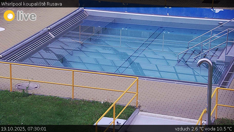 Koupaliště Rusava - Whirlpool koupaliště Rusava - 19.10.2025 v 07:30 Koupaliště Rusava - Whirlpool koupaliště Rusava - 19.10.2025 v 07:30