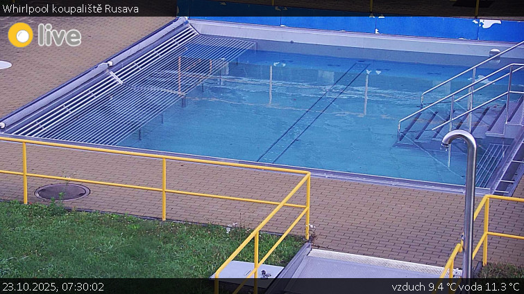 Koupaliště Rusava - Whirlpool koupaliště Rusava - 23.10.2025 v 07:30 Koupaliště Rusava - Whirlpool koupaliště Rusava - 23.10.2025 v 07:30