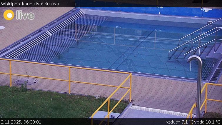 Koupaliště Rusava - Whirlpool koupaliště Rusava - 2.11.2025 v 06:30 Koupaliště Rusava - Whirlpool koupaliště Rusava - 2.11.2025 v 06:30