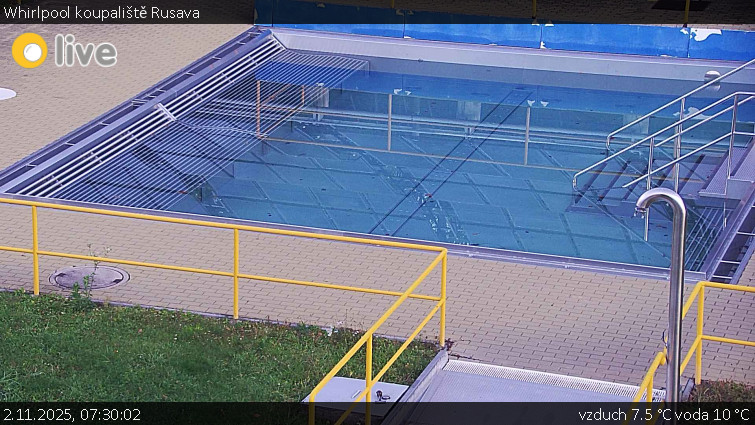 Koupaliště Rusava - Whirlpool koupaliště Rusava - 2.11.2025 v 07:30 Koupaliště Rusava - Whirlpool koupaliště Rusava - 2.11.2025 v 07:30
