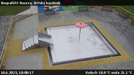 Koupaliště Rusava - Dětský bazének - 10.6.2023 v 10:00