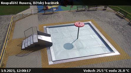 Koupaliště Rusava - Dětský bazének - 3.9.2023 v 12:00