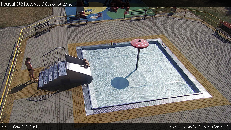 Koupaliště Rusava - Dětský bazének - 5.9.2024 v 12:00 Koupaliště Rusava - Dětský bazének - 5.9.2024 v 12:00