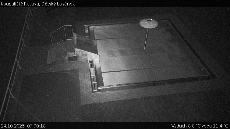 Koupaliště Rusava - Dětský bazének - 24.10.2025 v 07:00 Koupaliště Rusava - Dětský bazének - 24.10.2025 v 07:00