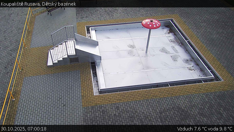 Koupaliště Rusava - Dětský bazének - 30.10.2025 v 07:00 Koupaliště Rusava - Dětský bazének - 30.10.2025 v 07:00