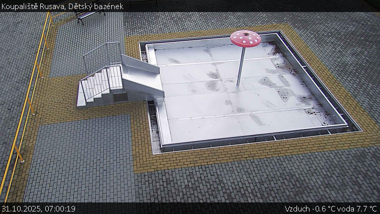 Koupaliště Rusava - Dětský bazének - 31.10.2025 v 07:00 Koupaliště Rusava - Dětský bazének - 31.10.2025 v 07:00