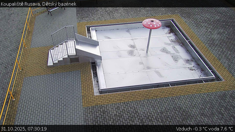 Koupaliště Rusava - Dětský bazének - 31.10.2025 v 07:30 Koupaliště Rusava - Dětský bazének - 31.10.2025 v 07:30