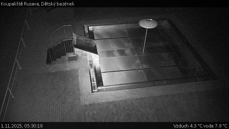 Koupaliště Rusava - Dětský bazének - 1.11.2025 v 05:30 Koupaliště Rusava - Dětský bazének - 1.11.2025 v 05:30