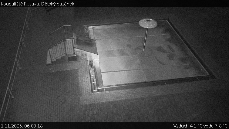 Koupaliště Rusava - Dětský bazének - 1.11.2025 v 06:00 Koupaliště Rusava - Dětský bazének - 1.11.2025 v 06:00