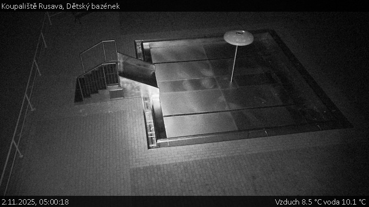 Koupaliště Rusava - Dětský bazének - 2.11.2025 v 05:00 Koupaliště Rusava - Dětský bazének - 2.11.2025 v 05:00