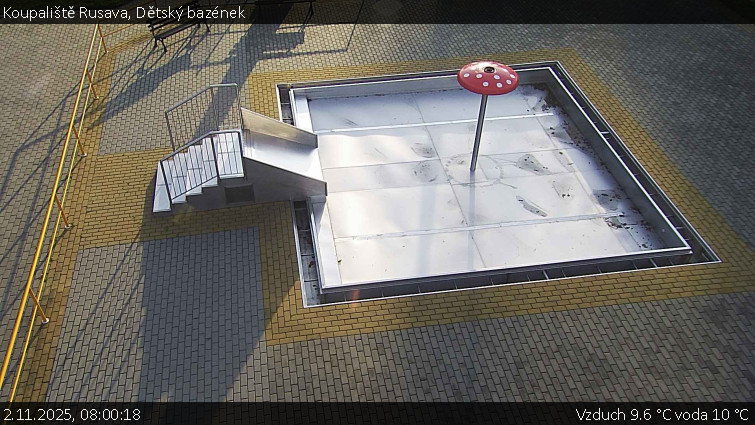 Koupaliště Rusava - Dětský bazének - 2.11.2025 v 08:00 Koupaliště Rusava - Dětský bazének - 2.11.2025 v 08:00