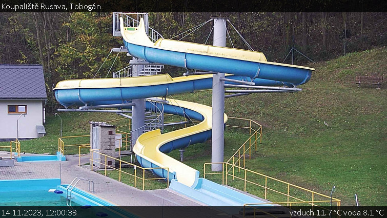 Koupaliště Rusava - Tobogán - 14.11.2023 v 12:00 Koupaliště Rusava - Tobogán - 14.11.2023 v 12:00
