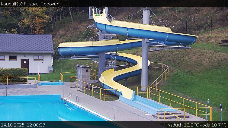 Koupaliště Rusava - Tobogán - 14.10.2025 v 12:00 Koupaliště Rusava - Tobogán - 14.10.2025 v 12:00