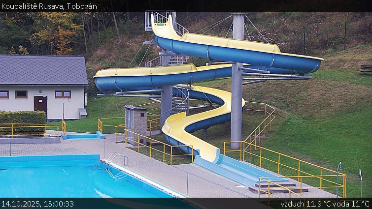 Koupaliště Rusava - Tobogán - 14.10.2025 v 15:00 Koupaliště Rusava - Tobogán - 14.10.2025 v 15:00