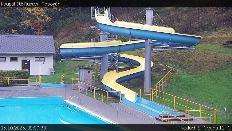 Koupaliště Rusava - Tobogán - 15.10.2025 v 09:00 Koupaliště Rusava - Tobogán - 15.10.2025 v 09:00