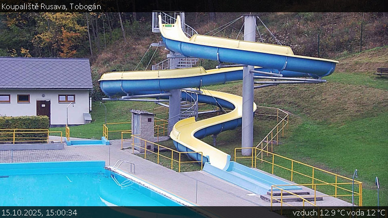 Koupaliště Rusava - Tobogán - 15.10.2025 v 15:00 Koupaliště Rusava - Tobogán - 15.10.2025 v 15:00