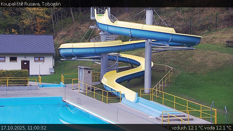 Koupaliště Rusava - Tobogán - 17.10.2025 v 11:00 Koupaliště Rusava - Tobogán - 17.10.2025 v 11:00