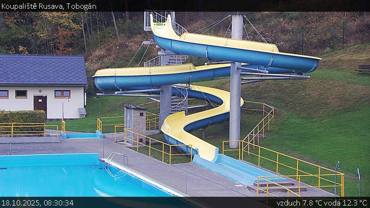 Koupaliště Rusava - Tobogán - 18.10.2025 v 08:30 Koupaliště Rusava - Tobogán - 18.10.2025 v 08:30