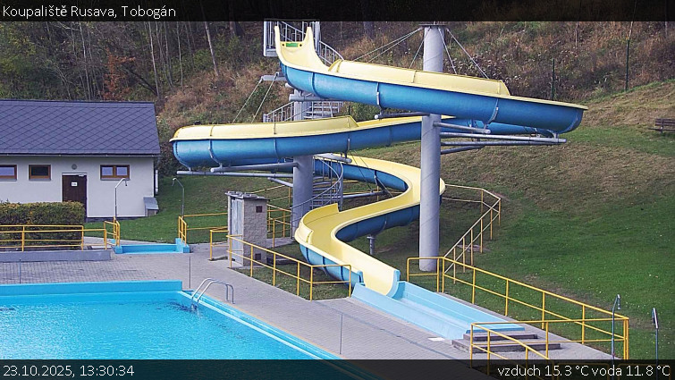 Koupaliště Rusava - Tobogán - 23.10.2025 v 13:30 Koupaliště Rusava - Tobogán - 23.10.2025 v 13:30
