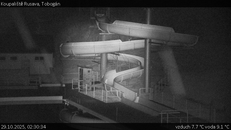 Koupaliště Rusava - Tobogán - 29.10.2025 v 02:30 Koupaliště Rusava - Tobogán - 29.10.2025 v 02:30