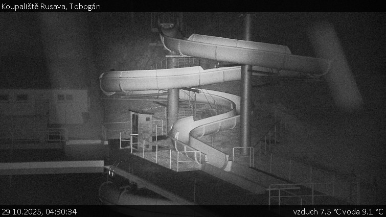 Koupaliště Rusava - Tobogán - 29.10.2025 v 04:30 Koupaliště Rusava - Tobogán - 29.10.2025 v 04:30