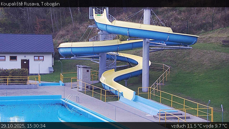 Koupaliště Rusava - Tobogán - 29.10.2025 v 15:30 Koupaliště Rusava - Tobogán - 29.10.2025 v 15:30