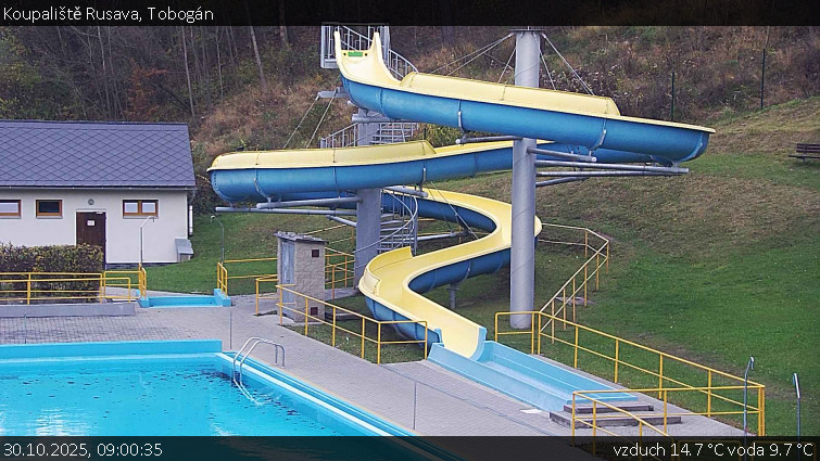 Koupaliště Rusava - Tobogán - 30.10.2025 v 09:00 Koupaliště Rusava - Tobogán - 30.10.2025 v 09:00