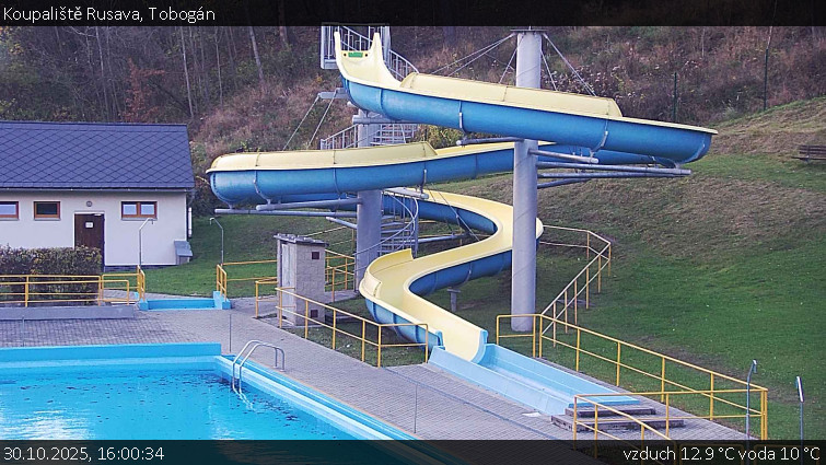 Koupaliště Rusava - Tobogán - 30.10.2025 v 16:00 Koupaliště Rusava - Tobogán - 30.10.2025 v 16:00