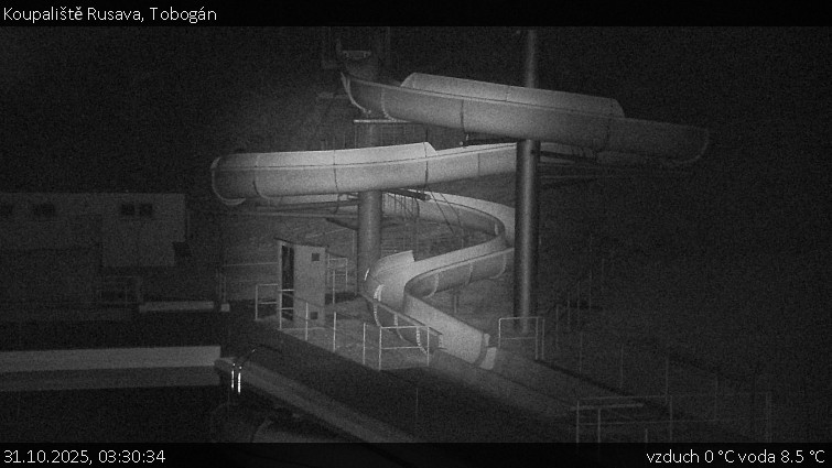Koupaliště Rusava - Tobogán - 31.10.2025 v 03:30 Koupaliště Rusava - Tobogán - 31.10.2025 v 03:30