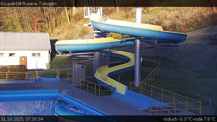 Koupaliště Rusava - Tobogán - 31.10.2025 v 07:30 Koupaliště Rusava - Tobogán - 31.10.2025 v 07:30