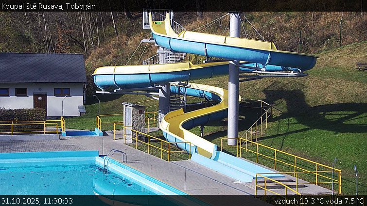 Koupaliště Rusava - Tobogán - 31.10.2025 v 11:30 Koupaliště Rusava - Tobogán - 31.10.2025 v 11:30