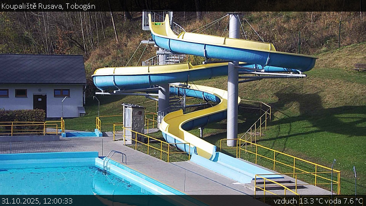 Koupaliště Rusava - Tobogán - 31.10.2025 v 12:00 Koupaliště Rusava - Tobogán - 31.10.2025 v 12:00