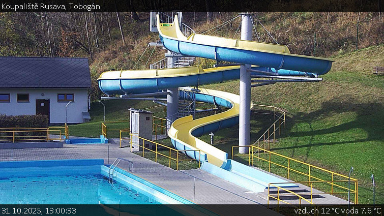 Koupaliště Rusava - Tobogán - 31.10.2025 v 13:00 Koupaliště Rusava - Tobogán - 31.10.2025 v 13:00