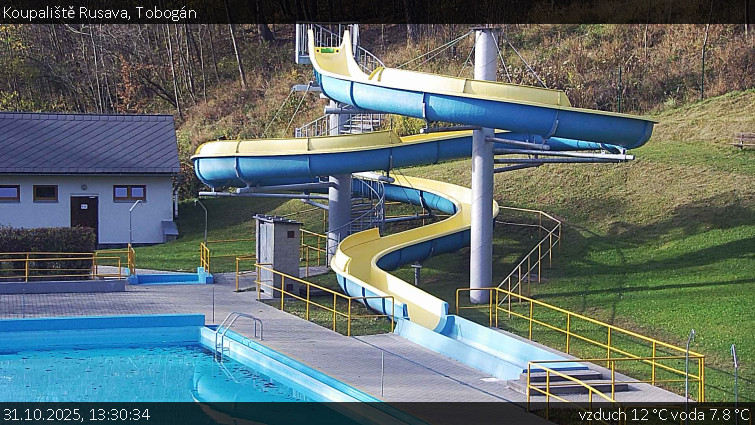Koupaliště Rusava - Tobogán - 31.10.2025 v 13:30 Koupaliště Rusava - Tobogán - 31.10.2025 v 13:30