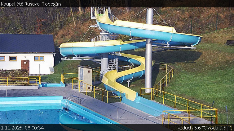 Koupaliště Rusava - Tobogán - 1.11.2025 v 08:00 Koupaliště Rusava - Tobogán - 1.11.2025 v 08:00