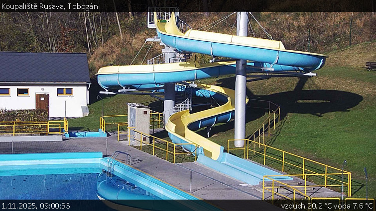 Koupaliště Rusava - Tobogán - 1.11.2025 v 09:00 Koupaliště Rusava - Tobogán - 1.11.2025 v 09:00