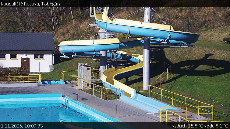 Koupaliště Rusava - Tobogán - 1.11.2025 v 10:00 Koupaliště Rusava - Tobogán - 1.11.2025 v 10:00