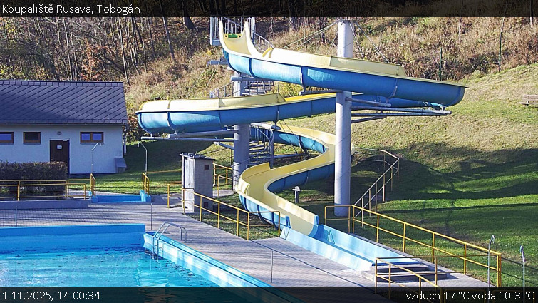 Koupaliště Rusava - Tobogán - 1.11.2025 v 14:00 Koupaliště Rusava - Tobogán - 1.11.2025 v 14:00