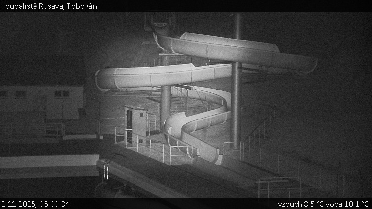 Koupaliště Rusava - Tobogán - 2.11.2025 v 05:00 Koupaliště Rusava - Tobogán - 2.11.2025 v 05:00