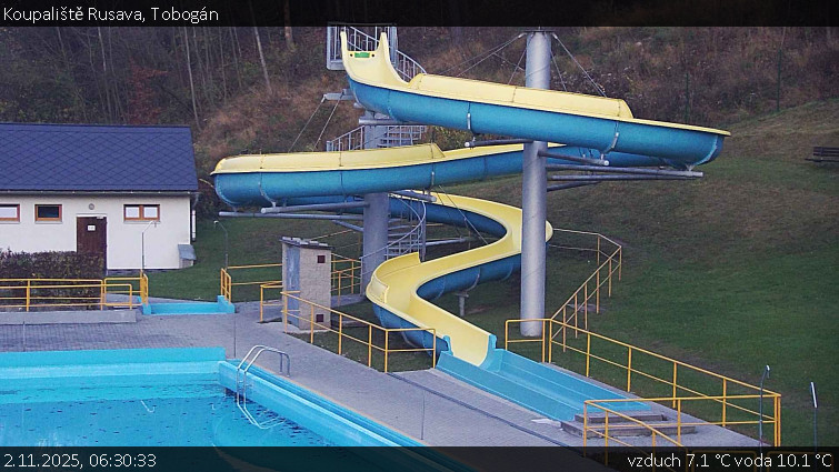 Koupaliště Rusava - Tobogán - 2.11.2025 v 06:30 Koupaliště Rusava - Tobogán - 2.11.2025 v 06:30