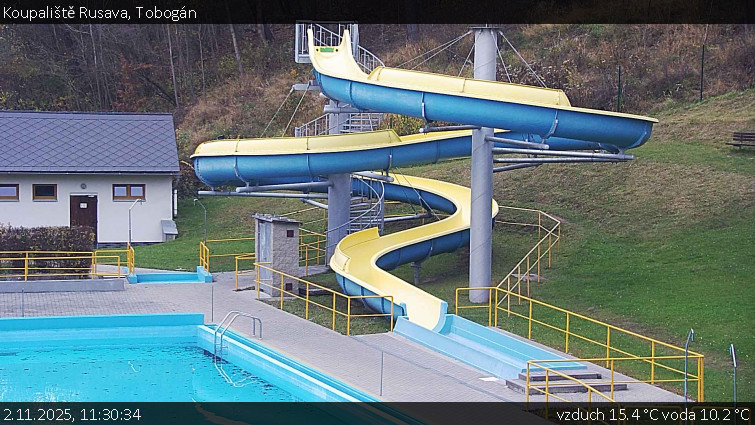 Koupaliště Rusava - Tobogán - 2.11.2025 v 11:30 Koupaliště Rusava - Tobogán - 2.11.2025 v 11:30
