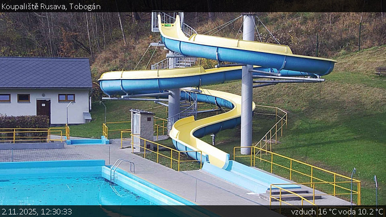 Koupaliště Rusava - Tobogán - 2.11.2025 v 12:30 Koupaliště Rusava - Tobogán - 2.11.2025 v 12:30