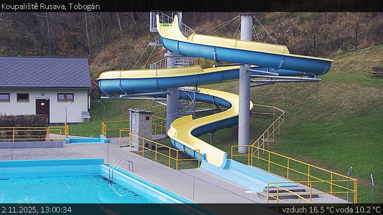 Koupaliště Rusava - Tobogán - 2.11.2025 v 13:00 Koupaliště Rusava - Tobogán - 2.11.2025 v 13:00