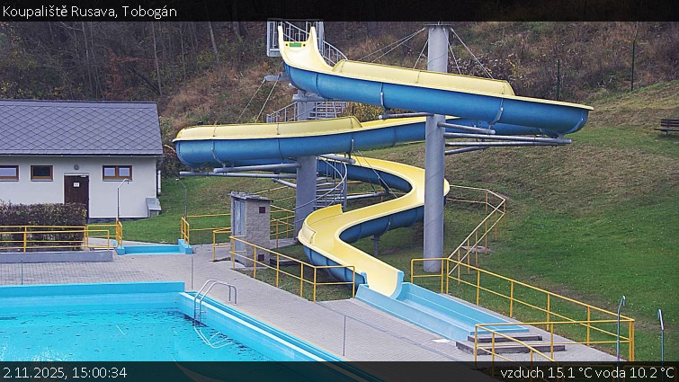 Koupaliště Rusava - Tobogán - 2.11.2025 v 15:00 Koupaliště Rusava - Tobogán - 2.11.2025 v 15:00