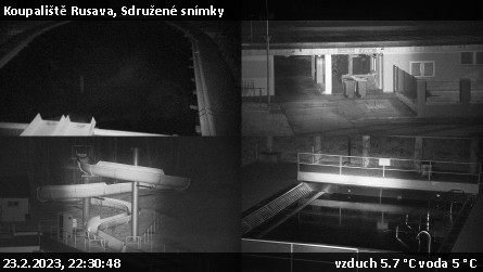 Koupaliště Rusava - Sdružené snímky - 23.2.2023 v 22:30