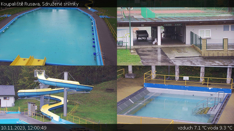 Koupaliště Rusava - Sdružené snímky - 10.11.2023 v 12:00 Koupaliště Rusava - Sdružené snímky - 10.11.2023 v 12:00