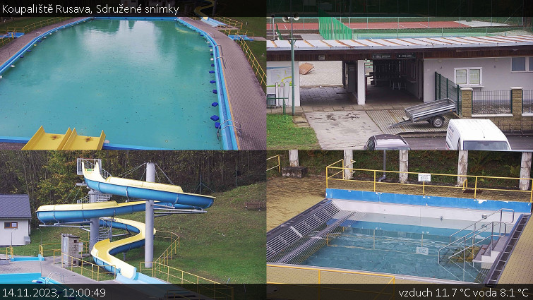 Koupaliště Rusava - Sdružené snímky - 14.11.2023 v 12:00 Koupaliště Rusava - Sdružené snímky - 14.11.2023 v 12:00